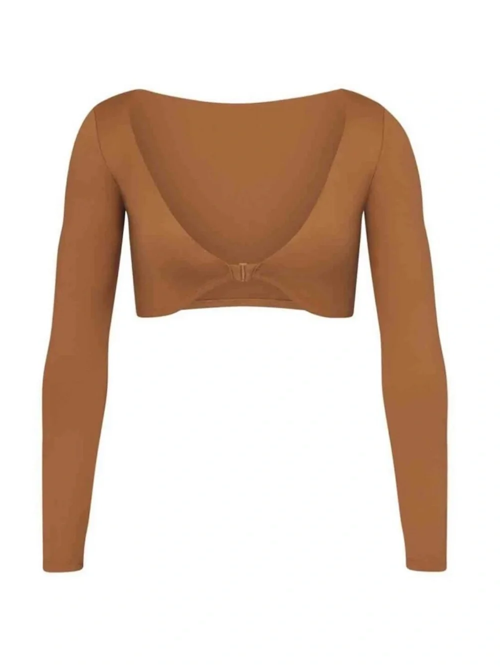 NWT SKIMS Swim Long Sleeve Shrug in Almond Size XS